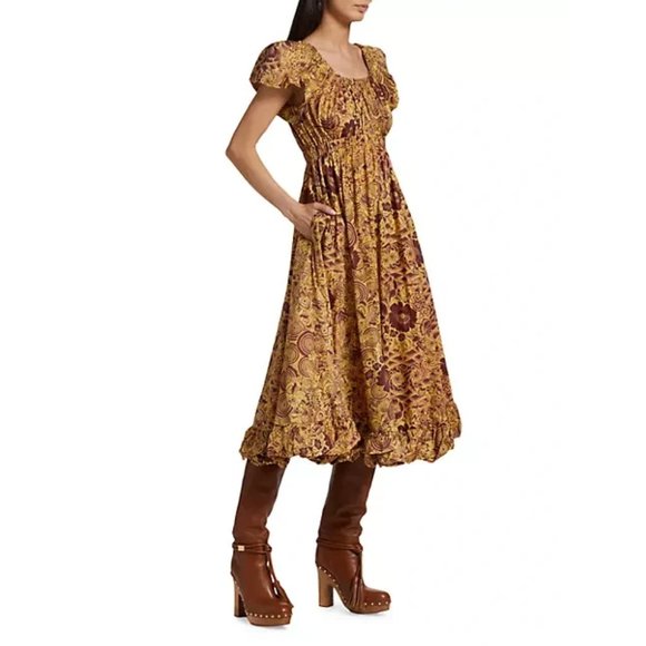 Ulla Johnson " Nanette" Scoopneck Midi-Dress, Size 6 - Picture 2 of 8